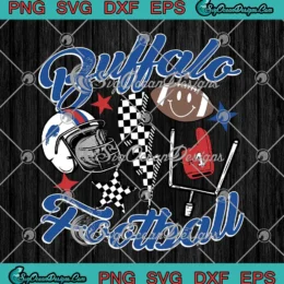 Buffalo Football Icons SVG - Buffalo Bills Sports Fan SVG PNG, Cricut File