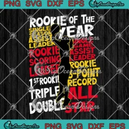 Caitlin Clark Rookie Of The Year SVG - Indiana Fever WNBA SVG PNG, Cricut File