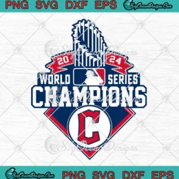 Cleveland Guardians Baseball Trophy SVG - 2024 World Series Champions SVG PNG, Cricut File