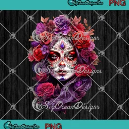 Day Of The Dead PNG - Sugar Skull La Catrina PNG JPG Clipart, Digital Download
