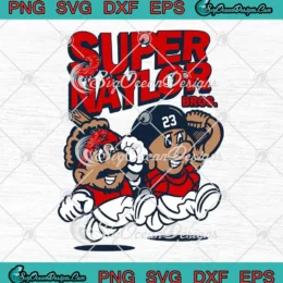 Josh Naylor And Bo Naylor SVG - Super Naylor Bros SVG - Cleveland Guardians SVG PNG, Cricut File