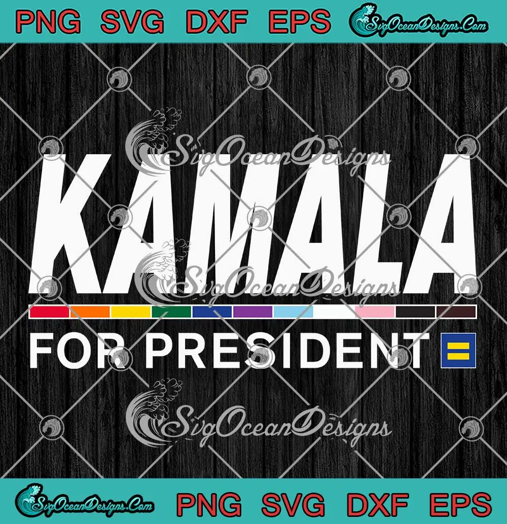 Kamala-For-President-2024-SVG---LGBT-Gay-Pride-SVG-PNG,-Cricut-File Kamala For President 2024 SVG - LGBT Gay Pride SVG PNG, Cricut File