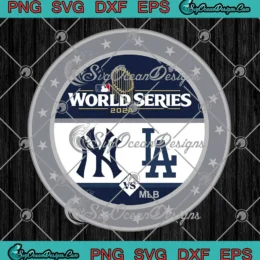 LA Dodgers Vs NY Yankees Dueling SVG - 2024 World Series MLB SVG PNG, Cricut File