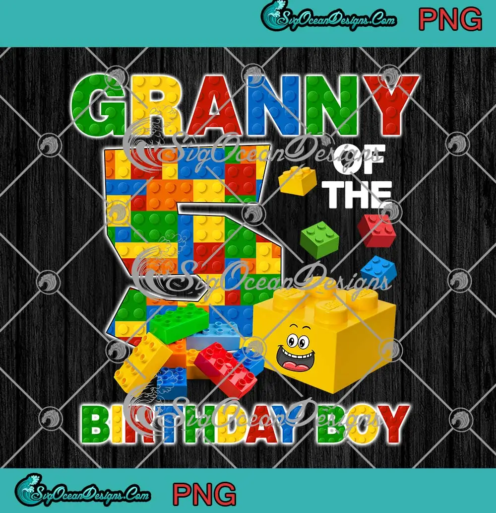 Lego-Granny-Of-The-Birthday-Boy-PNG---Building-Bricks-Family-PNG-JPG-Clipart,-Digital-Download Lego Granny Of The Birthday Boy with building bricks, vibrant digital design.