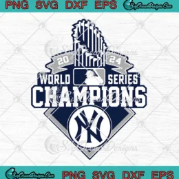 New York Yankees Baseball Trophy SVG - 2024 World Series Champions SVG PNG, Cricut File