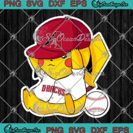 Pikachu Arizona Diamondbacks SVG - MLB Baseball Pokemon Sports SVG PNG, Cricut File