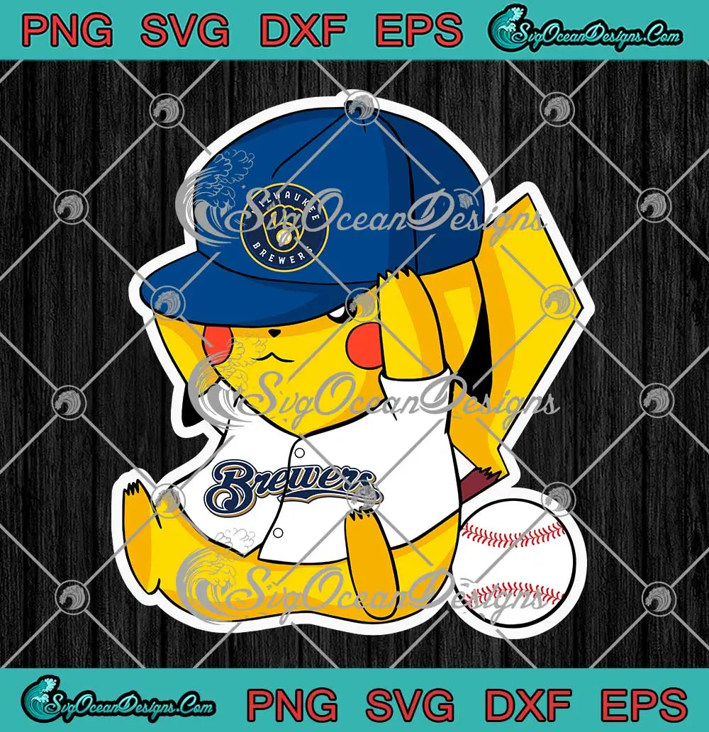 Pikachu-Milwaukee-Brewers-MLB-SVG---Baseball-Pokemon-Sports-SVG-PNG,-Cricut-File Pikachu Milwaukee Brewers MLB SVG - Baseball Pokemon Sports SVG PNG, Cricut File