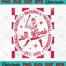 St. Louis Cardinals Est 1892 SVG - Vintage St. Louis Baseball SVG PNG, Cricut File