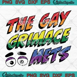 The Gay Grimace Mets 2024 SVG - LGBTQ New York Mets SVG PNG, Cricut File