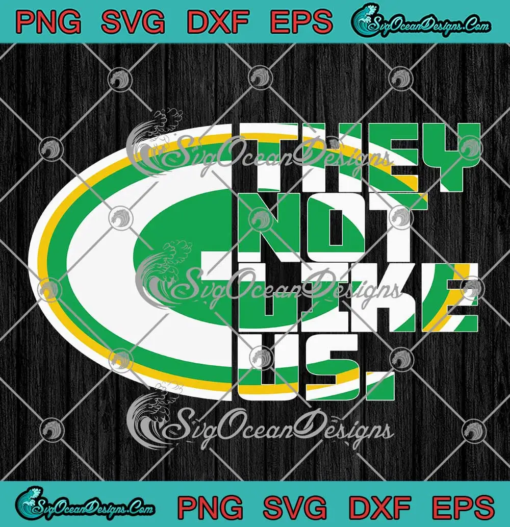 They-Not-Like-Us-SVG---Green-Bay-Packers-Football-Logo-SVG-PNG,-Cricut-File They Not Like Us SVG - Green Bay Packers Football Logo SVG PNG, Cricut File
