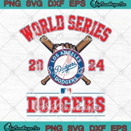World Series Dodgers 2024 MLB SVG - Los Angeles Dodgers WS Champs SVG PNG, Cricut File