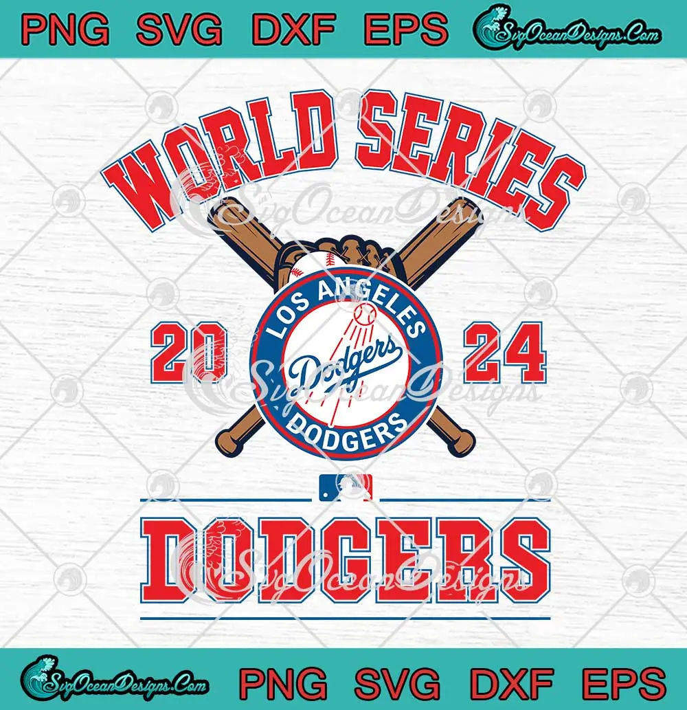 World Series Dodgers 2024 MLB SVG Los Angeles Dodgers WS Champs SVG