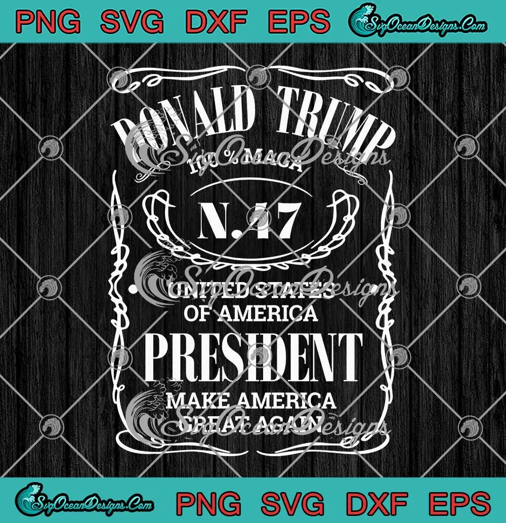 Donald Trump 100 Percent Maga SVG N.47 United States Of America