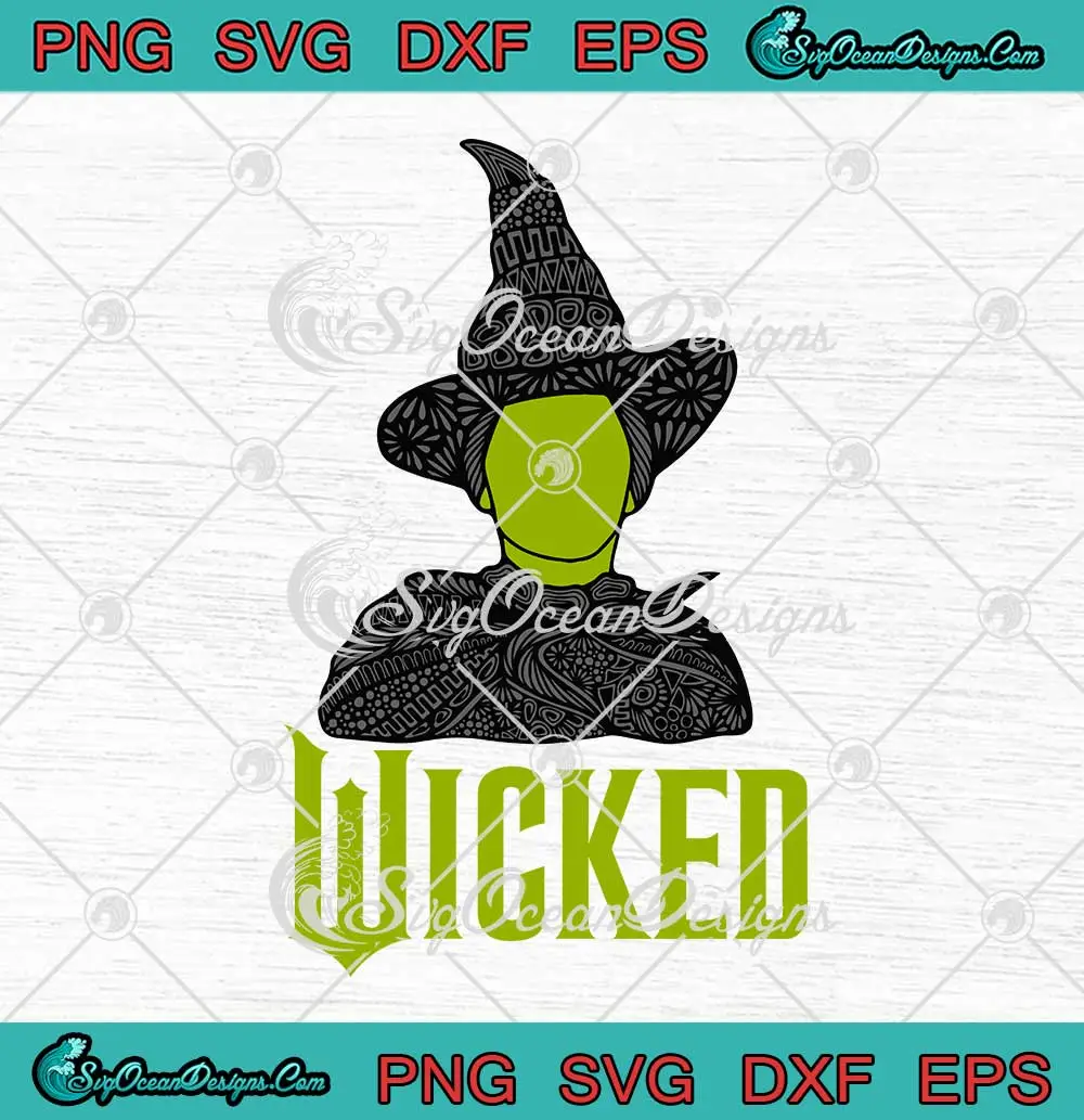 Elphaba Wicked 2024 SVG Wizard Wicked Musical SVG PNG, Cricut File