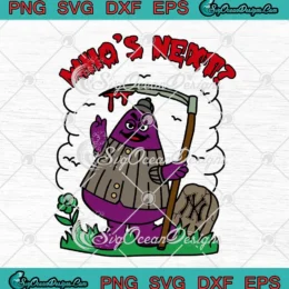 Grim Grimace Monster SVG - Who's Next New York Yankees SVG PNG, Cricut File