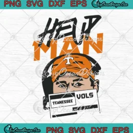 Heup Man Coach Josh Heupel SVG - Tennessee Volunteers Football SVG PNG, Cricut File