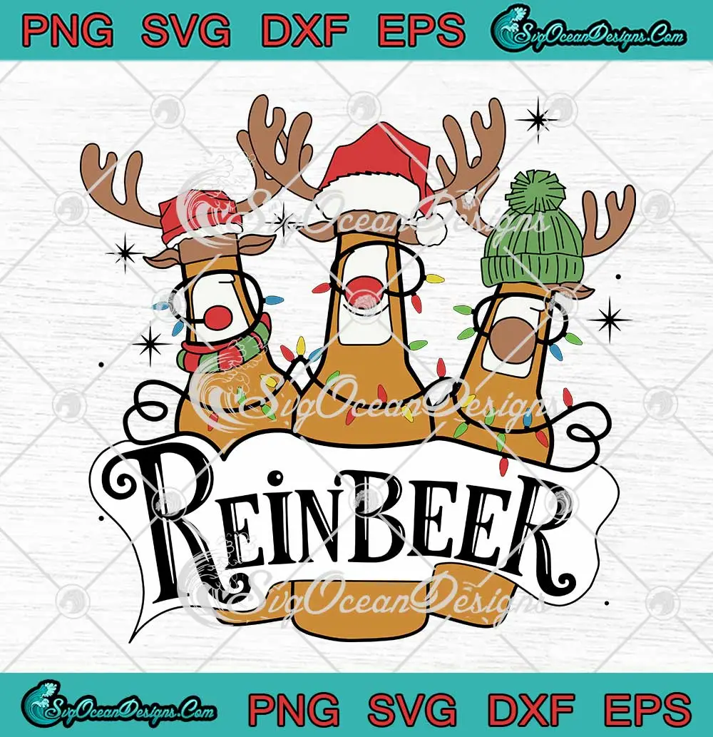 Reinbeer-Christmas-Drinking-SVG---Funny-Reindeer-Beer-Bottle-SVG-PNG,-Cricut-File Reinbeer Christmas Drinking SVG - Funny Reindeer Beer Bottle SVG PNG, Cricut File