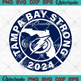 Tampa Bay Strong 2024 Logo SVG - Tampa Bay Lightning Hockey SVG PNG, Cricut File