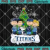 Tennessee Titans Peanuts Xmas SVG - Snoopy And Friends Christmas Tree SVG PNG, Cricut File