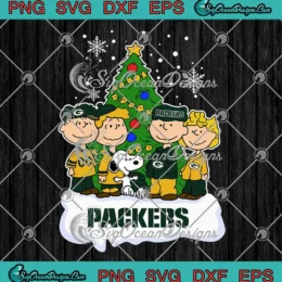 The Peanuts Green Bay Packers SVG - Snoopy Football Christmas SVG PNG, Cricut File