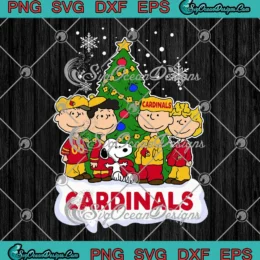 The Peanuts Louisville Cardinals SVG - Snoopy Christmas SVG PNG, Cricut File