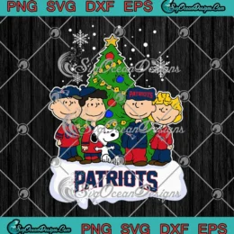 The Peanuts New England Patriots SVG - Snoopy And Friends Football Christmas SVG PNG, Cricut File
