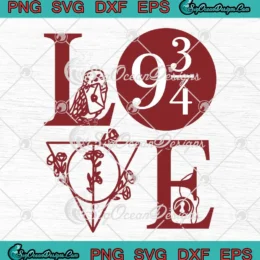 Harry Potter Love Magic Wizard SVG - Deathly Hallows Symbol SVG PNG, Cricut File