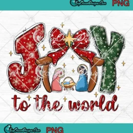 Joy To The World Coquette Jesus Baby PNG - Christian Christmas PNG Clipart, Digital Download