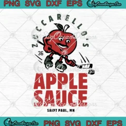 Zuccarello's Apple Sauce Hockey SVG - Saint Paul MN SVG PNG, Cricut File