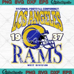 Los Angeles Rams 1937 SVG - West Division National Football Conference SVG PNG, Cricut File