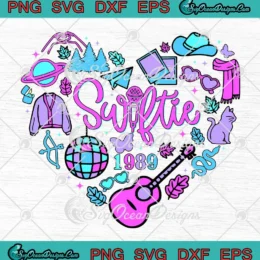 Swiftie 1989 Taylor Swift Heart SVG - Taylor Swift Albums SVG PNG, Cricut File