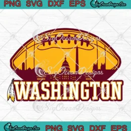 Washington Football City Skyline SVG - Washington Commanders SVG PNG, Cricut File