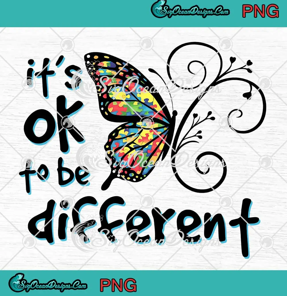 Autism-Butterfly-It's-Ok-To-Be-Different-PNG---Autism-Awareness-PNG-Clipart,-Digital-Download Autism Butterfly It's Ok To Be Different PNG - Autism Awareness PNG Clipart, Digital Download