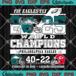 Fly Eagles Fly Eagles Vs Chiefs SVG - 2025 World Champions Helmets SVG PNG, Cricut File