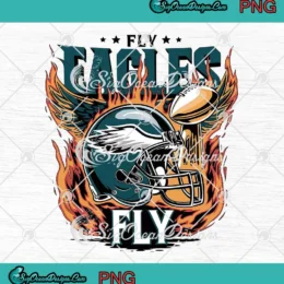 Fly Eagles Fly Super Bowl 2025 PNG - Philadelphia Eagles Super Bowl LIX PNG Clipart, Digital Download