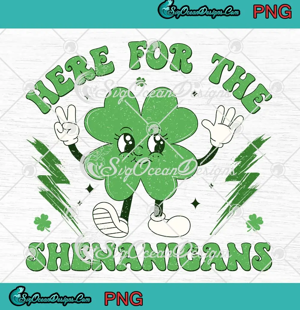 Here-For-The-Shenanigans-Retro-PNG---Happy-St.-Patrick's-Day-PNG-Clipart,-Digital-Download Here For The Shenanigans Retro PNG - Happy St. Patrick's Day PNG Clipart, Digital Download