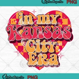 In My Kansas City Era Heart PNG - Kansas City Chiefs Football PNG Clipart, Digital Download