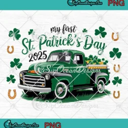 My First St.Patrick's Day 2025 PNG - Irish Patrick's Day PNG Clipart, Digital Download