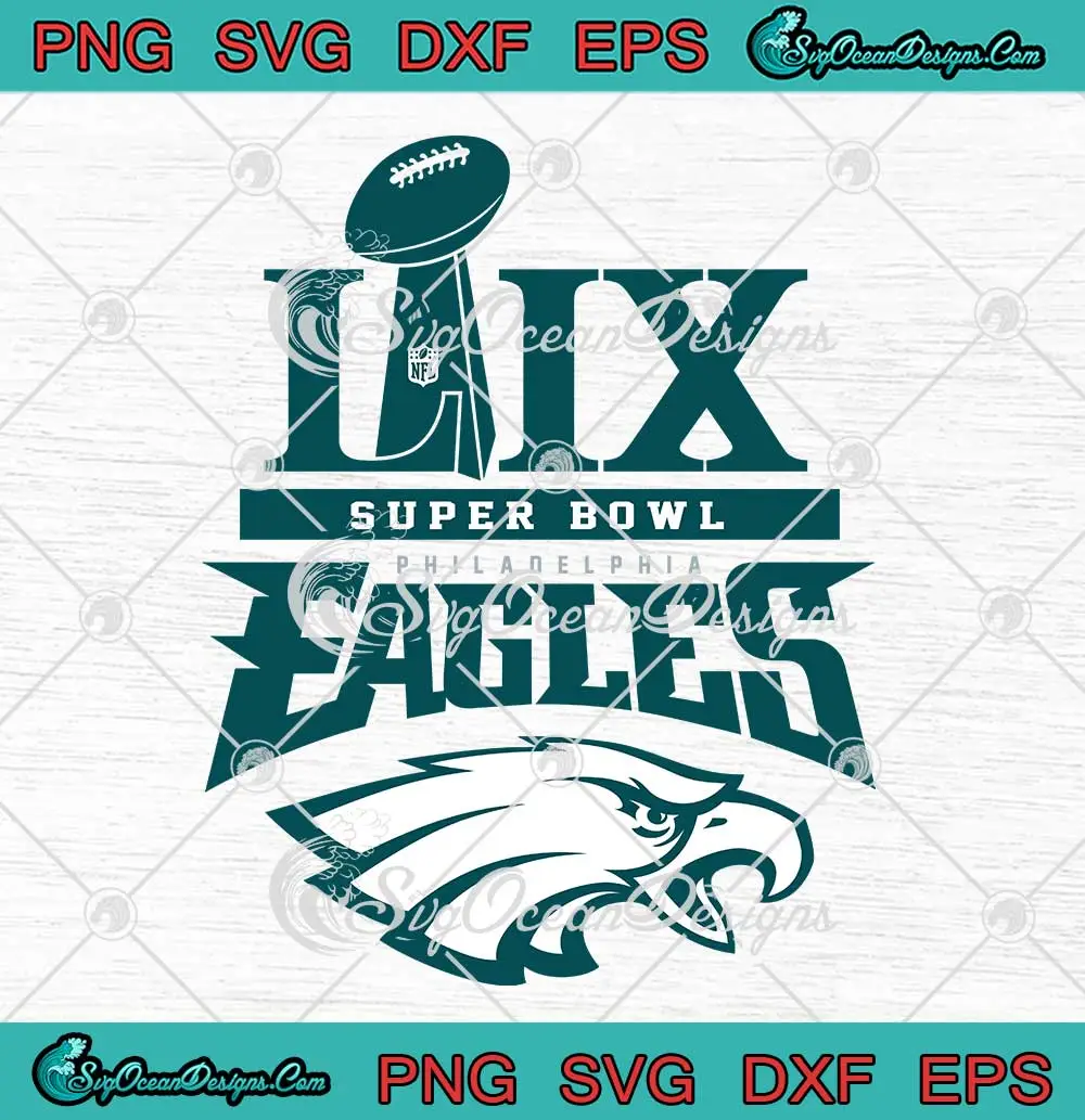 NFL Eagles Super Bowl LIX SVG Philadelphia Eagles Champions 2025 SVG