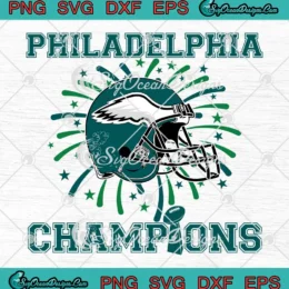 Philadelphia Champions Victory SVG - Philadelphia Eagles Super Bowl LIX SVG PNG, Cricut File