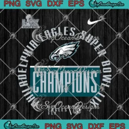 Philadelphia Eagles Nike SVG - Super Bowl LIX Champions SVG PNG, Cricut File