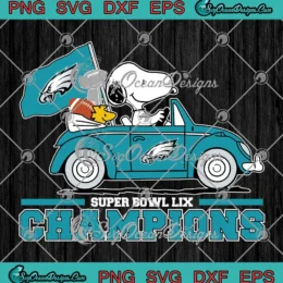 Snoopy And Woodstock SVG - Super Bowl LIX Champions SVG - Philadelphia Eagles SVG PNG, Cricut File