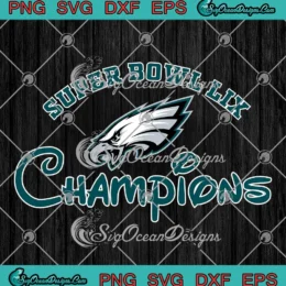 Super Bowl LIX Champions SVG PNG - Philadelphia Eagles Winner SVG PNG, Cricut File