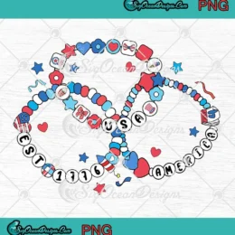 America Friendship Bracelets PNG - Retro USA Est 1776 Patriotic PNG Clipart, Digital Download