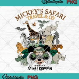 Mickey's Safari Travel And Co PNG - Disney's Animal Kingdom PNG Clipart, Digital Download