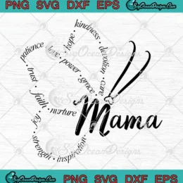 Minimalist Mama Butterfly SVG - Mom Gift Mother's Day SVG PNG, Cricut File