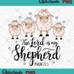 The Lord Is My Shepherd PNG - Sheep Easter Christian PNG Clipart, Digital Download