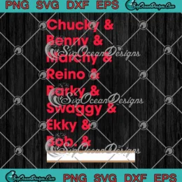 Chucky Benny Marchy Reino SVG - Barky Swaggy Ekky Bob SVG - Florida Panthers Hockey SVG PNG, Cricut File