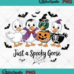 Just A Spooky Goose Funny PNG - Halloween Silly Goose PNG Clipart, Digital Download