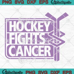 Hockey Fights Cancer SVG - Hockey Fights Cancer Vintage SVG PNG, Cricut File